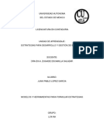 Unidad 1 Actividad 3 Modelos y Herramientas para Formular Estrategias