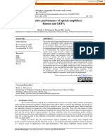 Comparative Performance of Optical Amplifiers: Raman and EDFA