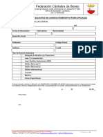 3 Oficiales Formulario de Solicitud de Licencia de Oficiales