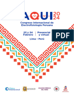 Programa - Taqui2024 Congreso Internacional de Electrofisiología Peruana de CI