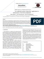 Anomaly Detection For Industrial Surface Inspection Application in Maintenance of Aircraft Components