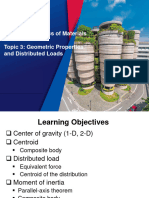 CV1011 - 3 Geometric Properties and Distributed Loads