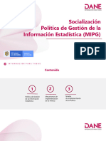 Politica Gestión de La Información Estadística 27 - 05 - 2021