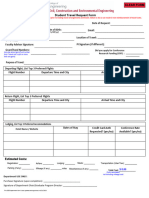 CCEE Student Travel Request and Reimbursement Form - U090723