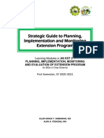 Planning, Implementation, Monitoring and Evaluation of Extension Program - Ag Ext 2