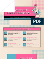 Balance Sheet Project Proposal