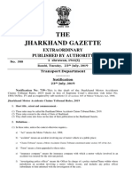 Jharkhand Motor Accidents Claims Tribunal Rules, 2019