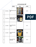 Calibration List