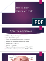 Genital Injury, VVF, RVF