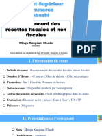 Cours Recouvrement Des Recettes Fiscales Et Non Fiscales