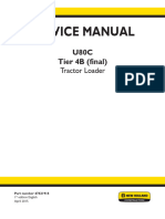 New Holland U80C Tier 4B (Final) Tractor Loader Service Repair Manual