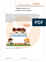 Agreement of Verb and Subject Class 6 CBSE English Grammar (PDF)