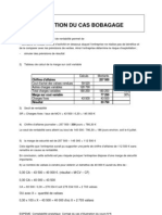 Compta Ana Cours 6 Cas 1 6 1 Cas BOBAGAGE Corrigé