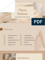 Beige Brown Minimal Aesthetic Thesis Defense Presentation