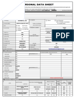 Personal Data Sheet CS Form No. 212 Revised 2017 1