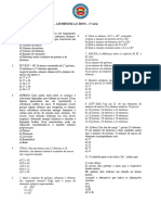 LISTA DE EXERCÍCIOS - Atomística e Íons