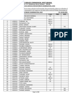 Public Service Commission, West Bengal: Miscellaneous Services Recruitment Examination, 2018