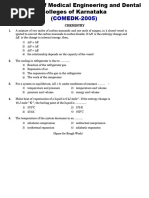 Comedk 2005 Chem