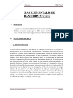 Pruebas Elementales de Transformadores Informe #3