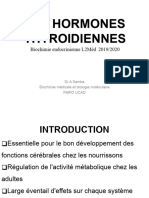 LES HORMONES THYROIDIENNES L2S3 Med UCAD