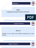 Didactics Models in The Esl-Week 5.