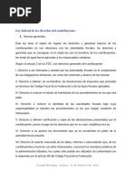 Derechos Del Contribuyente Contenidos en La Legislacion Mexicana