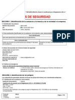 Ficha de Datos de Seguridad: SECCIÓN 1. Identificación de La Sustancia o La Mezcla y de La Sociedad o La Empresa