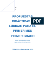 Propuesta para Primer Grado 2024