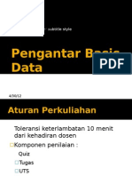 Pengantar Basis Data