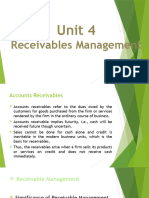 Unit 4 Receivables - Management