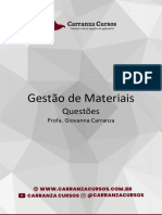 50 Questões Gestão de Materiais - Giovanna Carranza