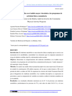 S Ndrome Metab Lico en El Adulto Mayor Vinculado A Los Programas de Actvidad Fisica