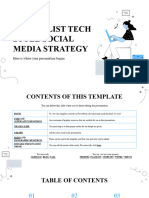 Minimalist Tech Style Social Media Strategy by Slidesgo