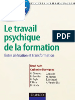 Le Travail Psychique de La Formation