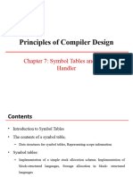 Chapter 7 Symbol Tables and Error Handler