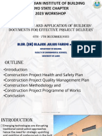 Preparation of Builders Documents