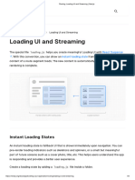 Routing - Loading UI and Streaming - Next - Js