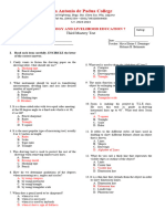 TLE7 Third Mastery Test 2023 2024 Keys