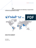 Meta Evaluation: Aggregating Learning From Evaluations and Reflecting On Opportunities To Feed Into Organisational Change