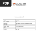 DCA6203 - WEB TECHNOLOGIES - ASSIGNMENT (Mohammad Mudasir)