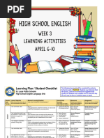 Continuous Learning HS ELA Week 3 April 6-10 Student Friendly