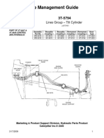 Hose Management Guide: SN: 80Z Lines Group - Tilt Cylinder