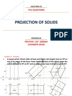 VTU Problems - Projection of Solids