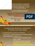 La Industrializacion en Venezuela y La Exclusion Del Campesino