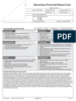 Ayaan Report Card