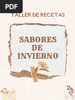 Recetario Sabores de Invierno