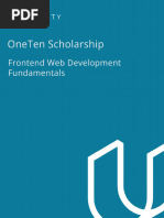 OneTen-Frontend Web Development Fundamentals