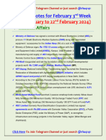 February 2024 3rd Week Complete Notes (Prepared by RHA)