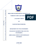 Behaviors of Reinforced Concrete Slab Voided by Circular Paper Tubes