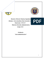 Actos de Administrativo y Hecho Administrativo